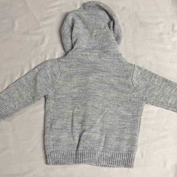 Cotton On - Baby Light Gray Knit Sweater Cardigan - Picture 3 of 4